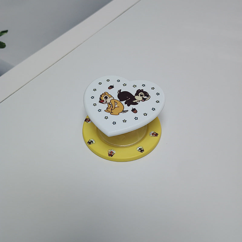 Heart-Shaped Character Phone Grip Bowlift