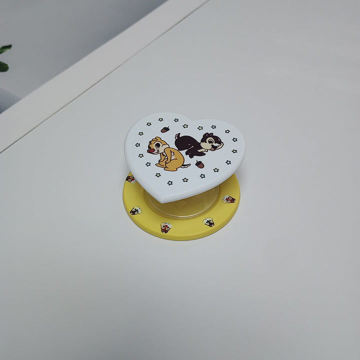 Heart-Shaped Character Phone Grip Bowlift