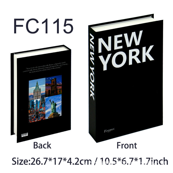Decorative Hardcover Hidden Storage Book Safe Bowlift
