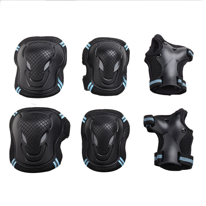 Impact-Resistant Skate Protective Pad Set Knee Elbow Wrist Bowlift
