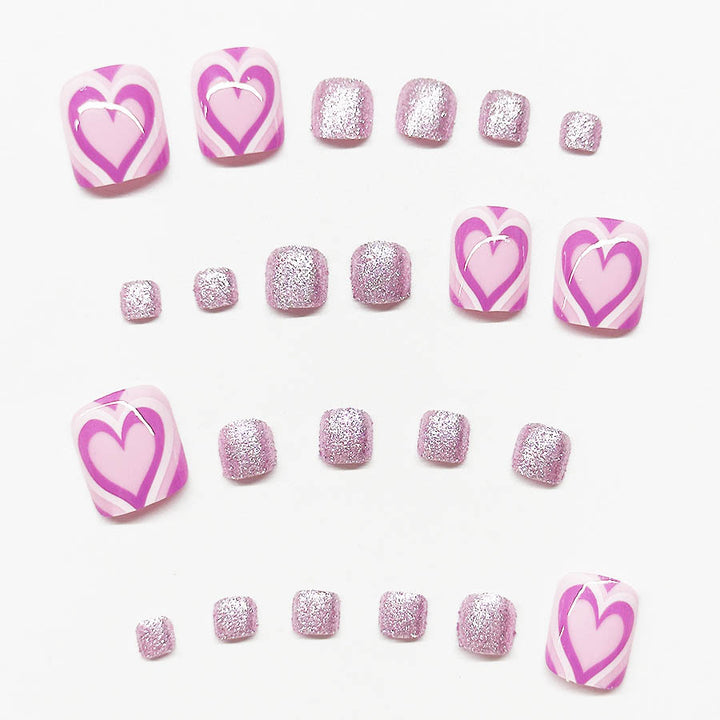 Heart-Themed Nail Art Extensions Bowlift