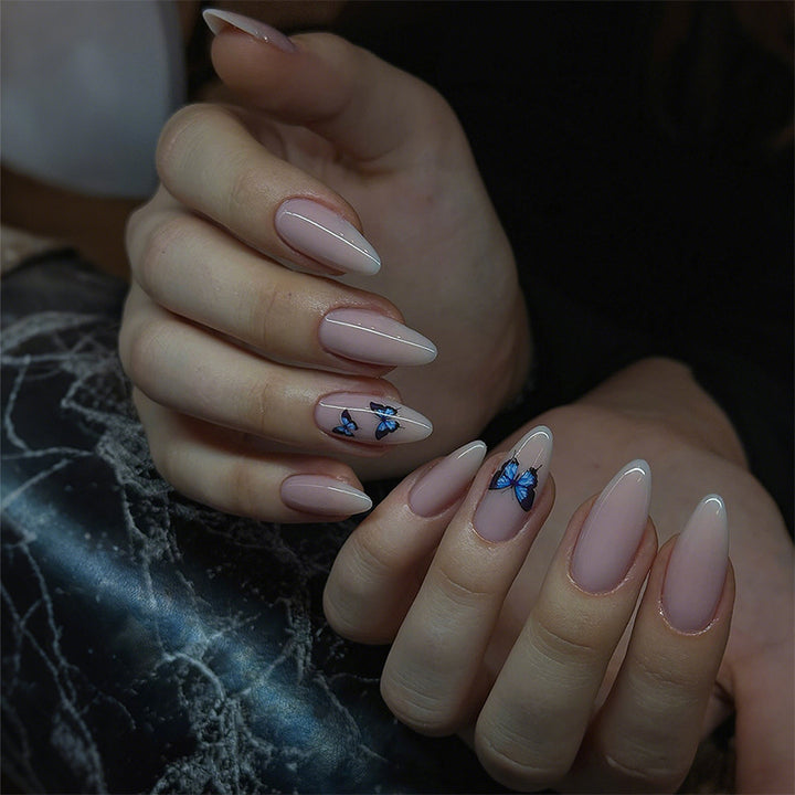 Artistic Butterfly Press-On Nails Bowlift