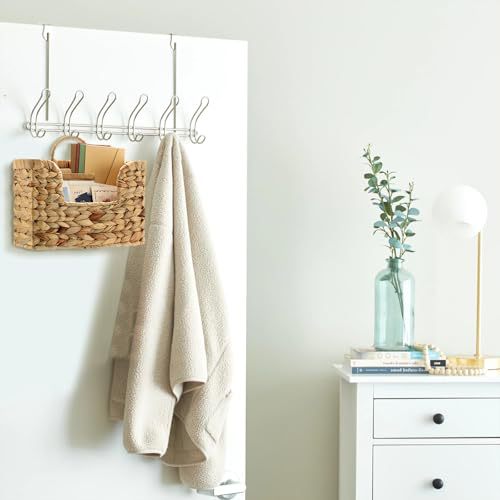 Wall shelf made of untreated wood with rattan inserts Bowlift