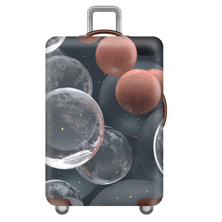 Unisex nan elastic suitcase cover with three-dimensional honeycomb pattern, shock-absorbing stretch protection cover for trolley with zipper Bowlift