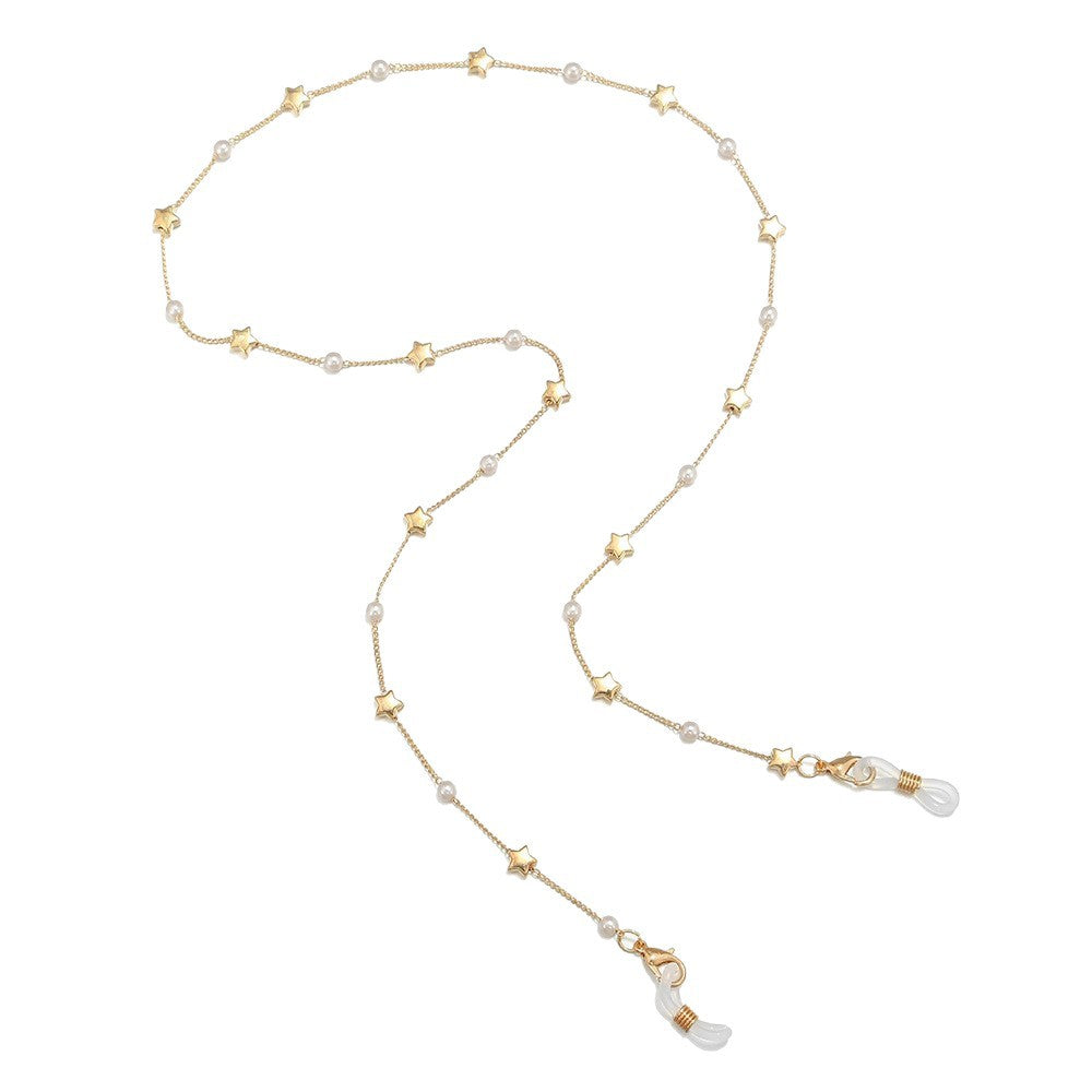 Star Accent Eyewear Retainer Chain Bowlift