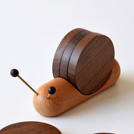 BowLift | Snail coaster set - Unique charm - Decorate coffee breaks - Elegant and functional