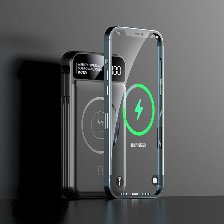 Wireless power bank with innovative fast charging function and digital display Bowlift