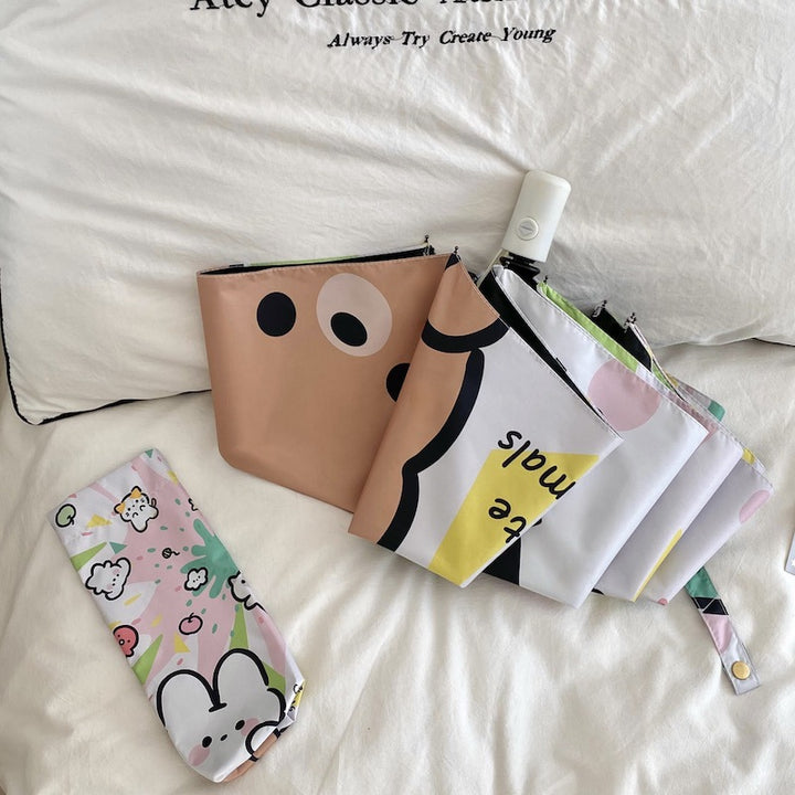Women Foldable Cosmetic Bag with Colorful Design Bowlift
