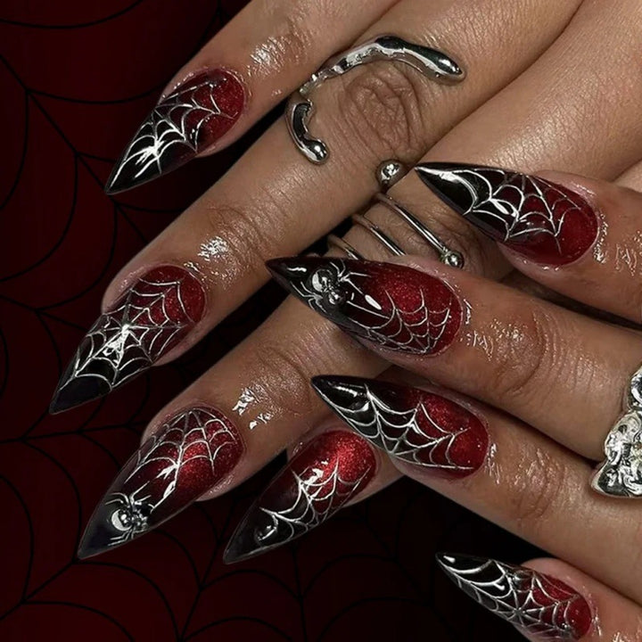 Artistic Spooky-Themed Press-On Nails Bowlift
