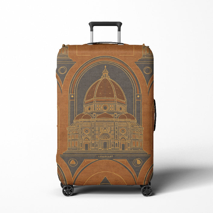 Women's Travel Trolley Bowlift with elegant baroque pattern