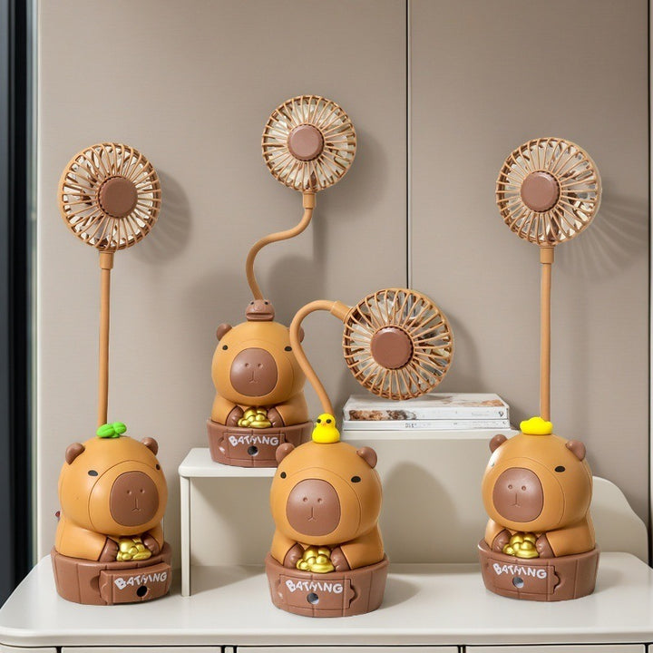 Ladies portable table fan with cute bear motif Bowlift
