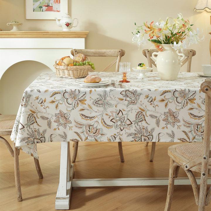 Floral Print Tablecloth