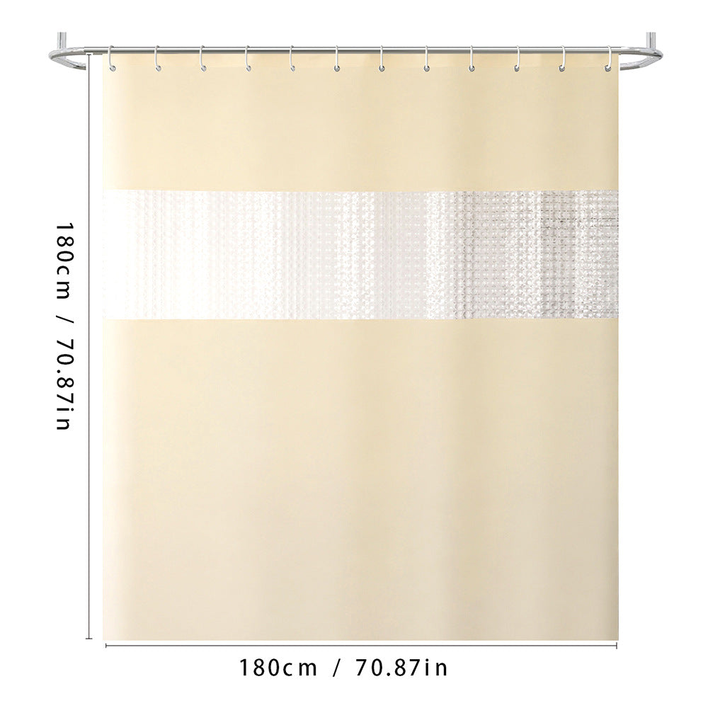 Textured Waterproof Shower Curtain Bowlift