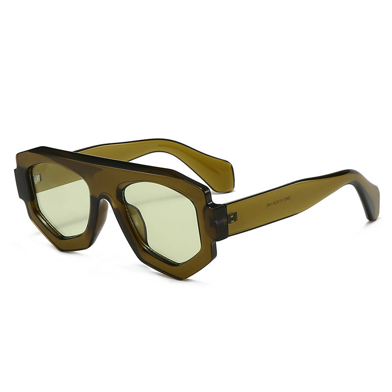Bold Geometric Shield Sunglasses Bowlift