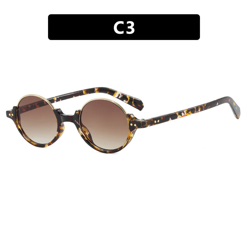 Women's round sunglasses with elegant plastic frame Bowlift