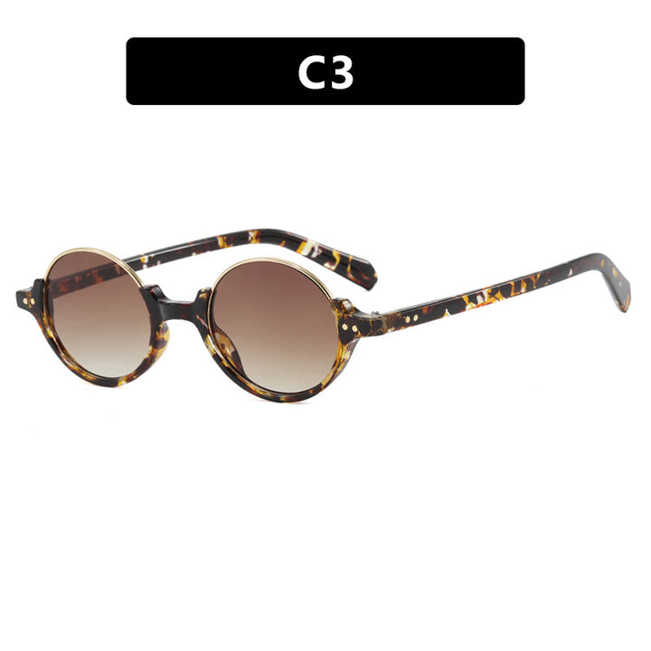 Women's round sunglasses with elegant plastic frame Bowlift
