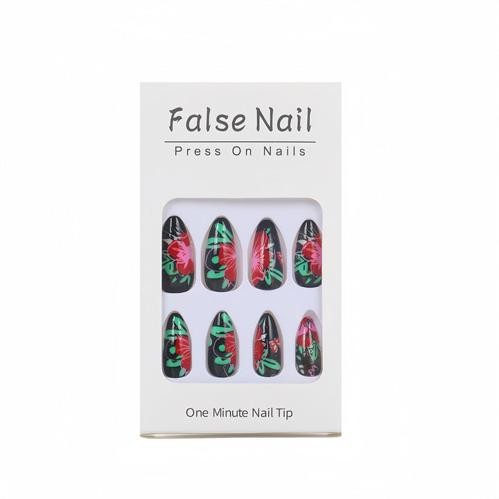 Artificial nails with floral designs Bowlift