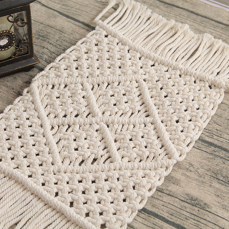 Bohemian Woven Macrame Table Runner Bowlift