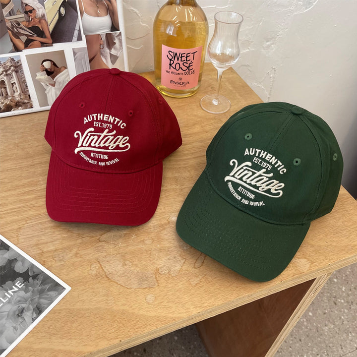 Men's Vintage-Inspired Cotton Baseball Cap Bowlift