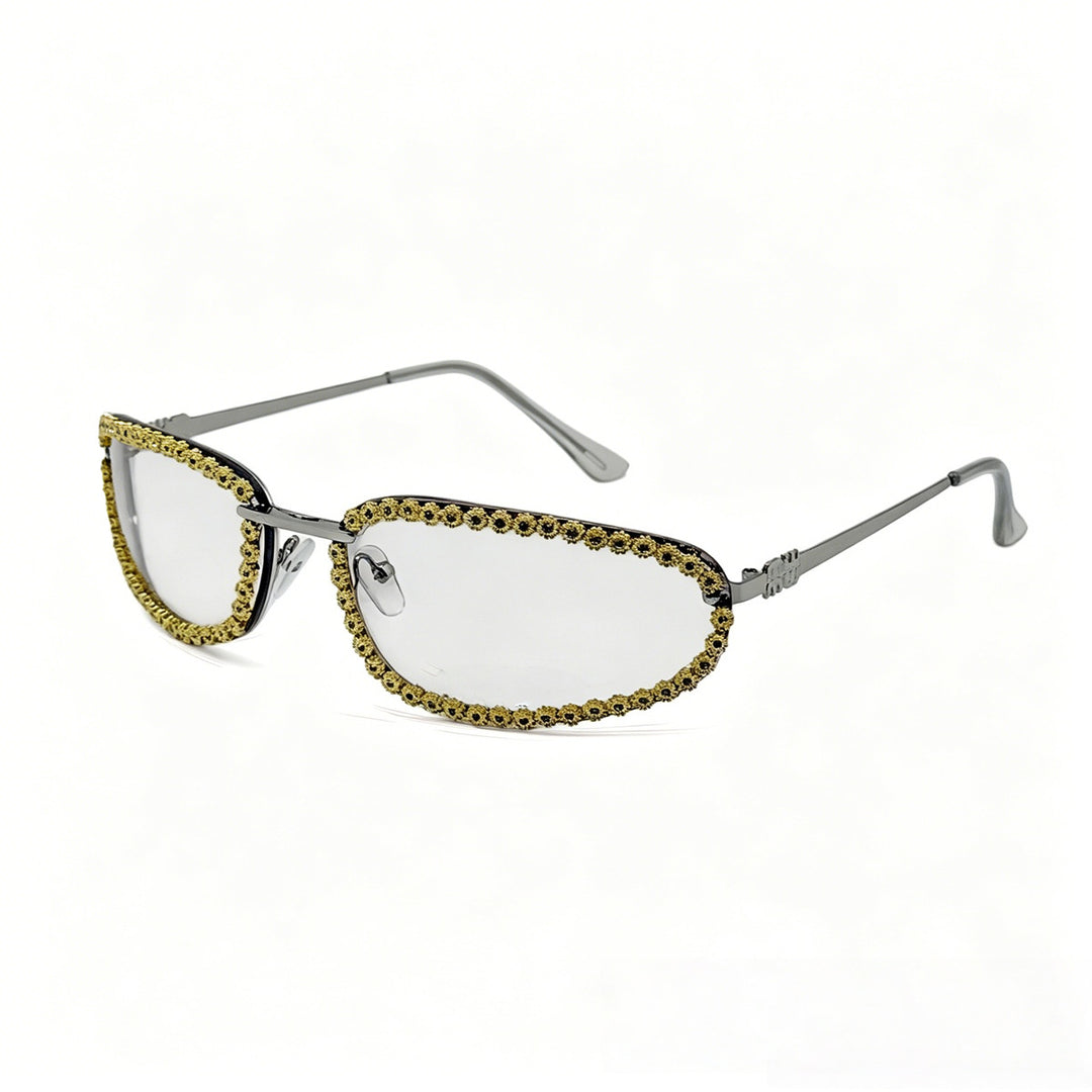 Ladies fashionable sunglasses with sparkling stone embellishment Bowlift