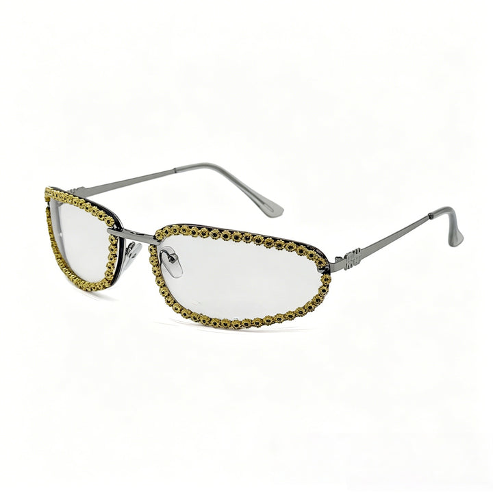Ladies fashionable sunglasses with sparkling stone embellishment Bowlift
