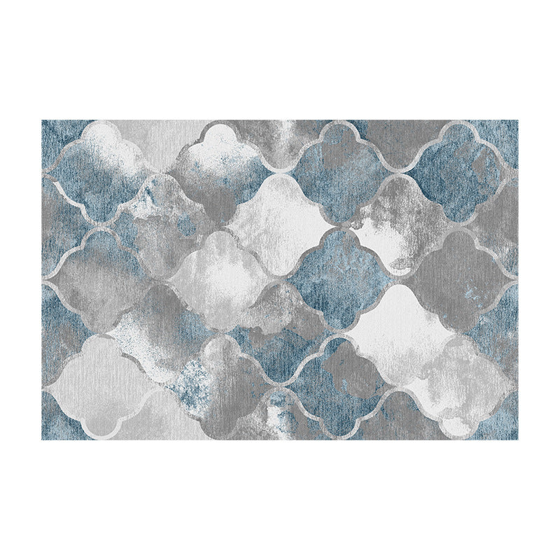 Abstract Patterned Area Rug Bowlift