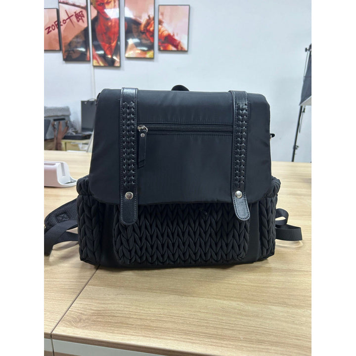 Fashionable backpack with braided design Bowlift