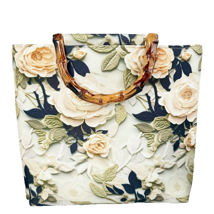 Beach bag with bamboo handles Bowlift