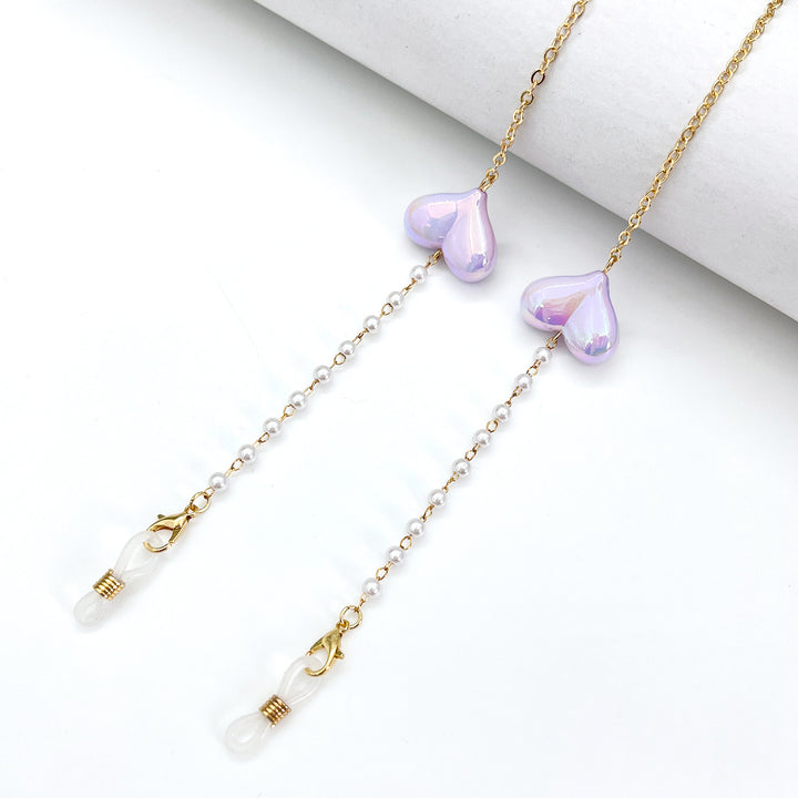 Heart-Detail Eyewear Chain Bowlift