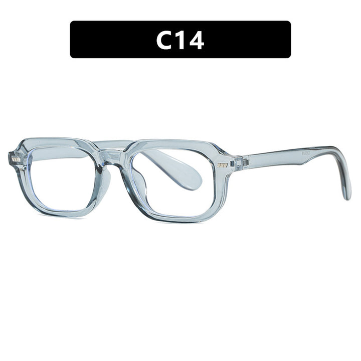 Women’s square sunglasses with high-gloss transparent frame and polarized lenses Bowlift
