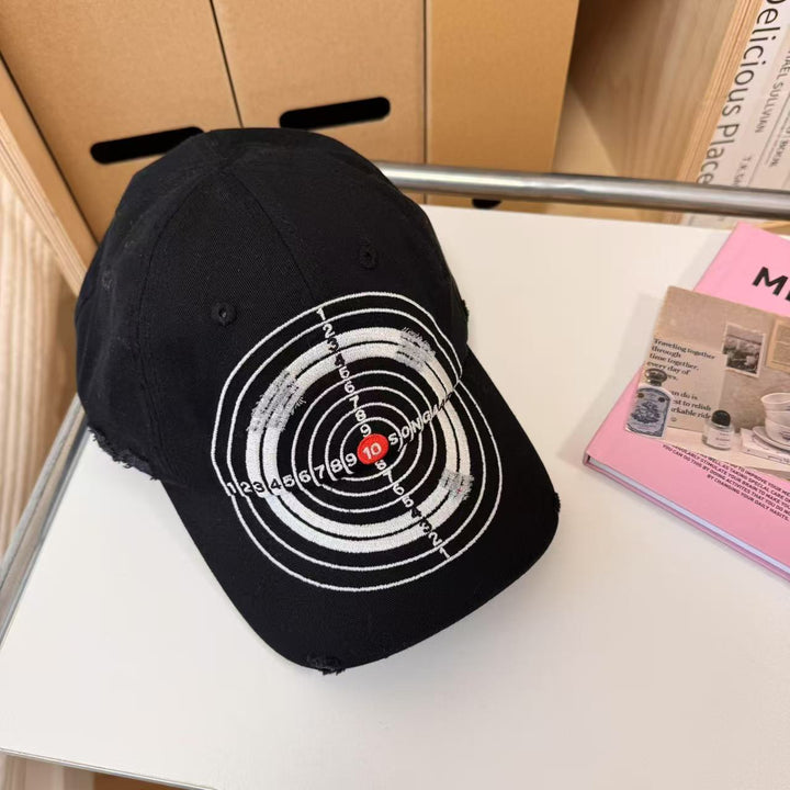 Men's Distressed Graphic Baseball Cap Bowlift