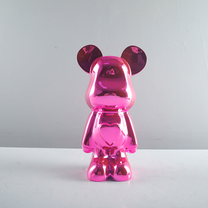 Decorative Golden Bear Figurine