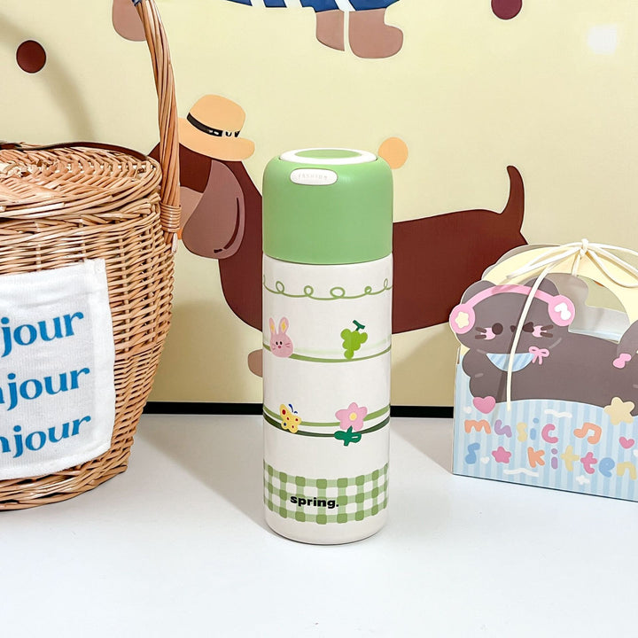 Women's Insulated Drinking Bottle with Cheerful Animal Design Bowlift