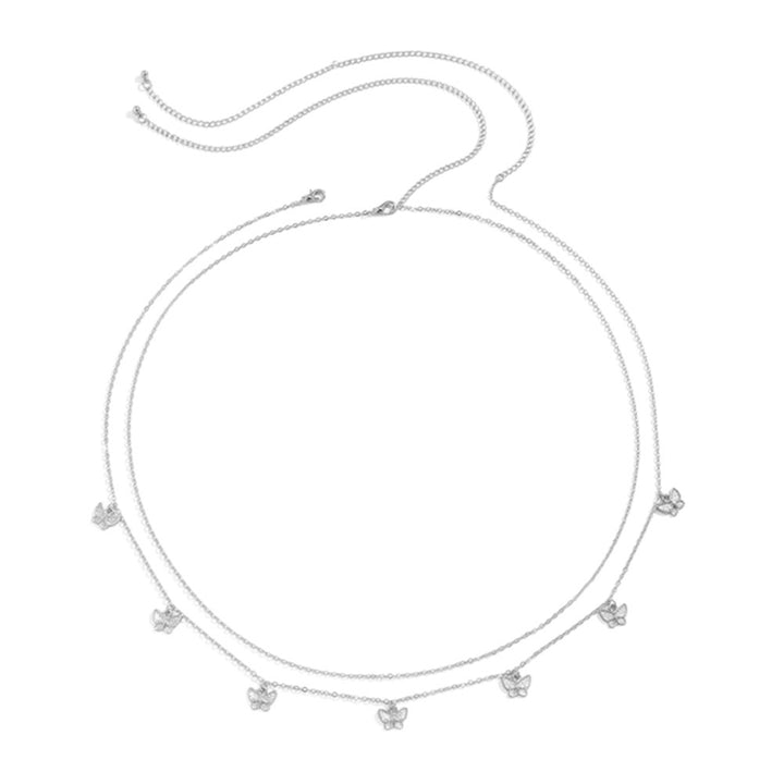 Delicate Butterfly Chain Necklace Bowlift