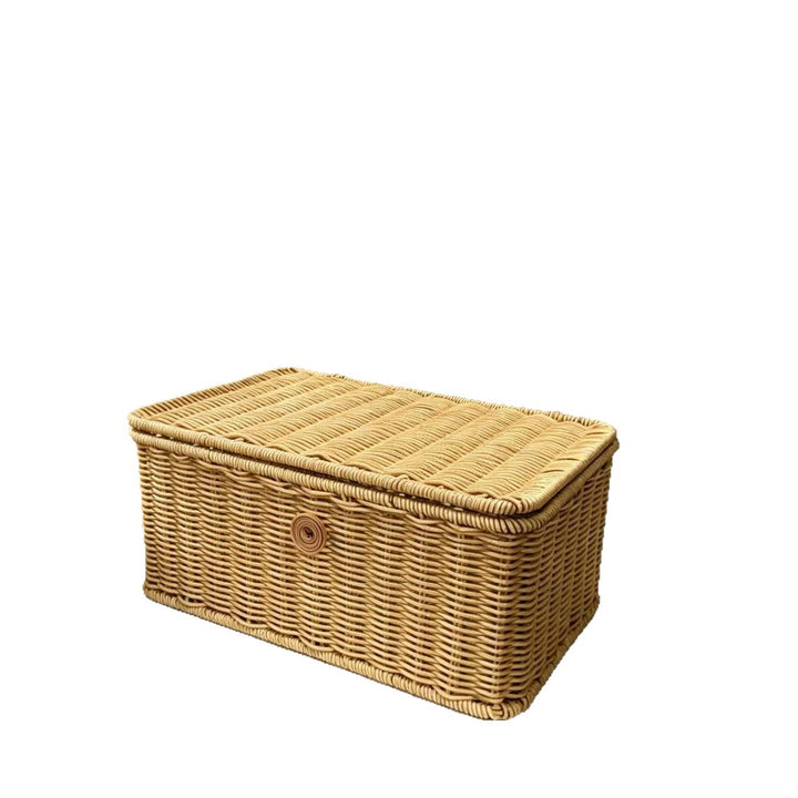 Handcrafted Natural Wicker Storage Box Bowlift