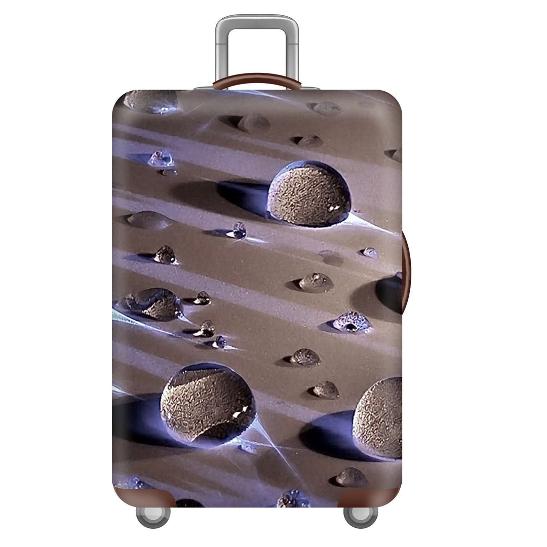 Unisex nan elastic suitcase cover with three-dimensional honeycomb pattern, shock-absorbing stretch protection cover for trolley with zipper Bowlift