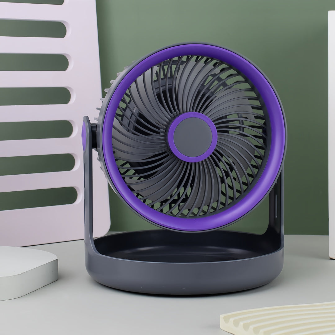 Ladies table fan with adjustable head and quiet operation mode Bowlift