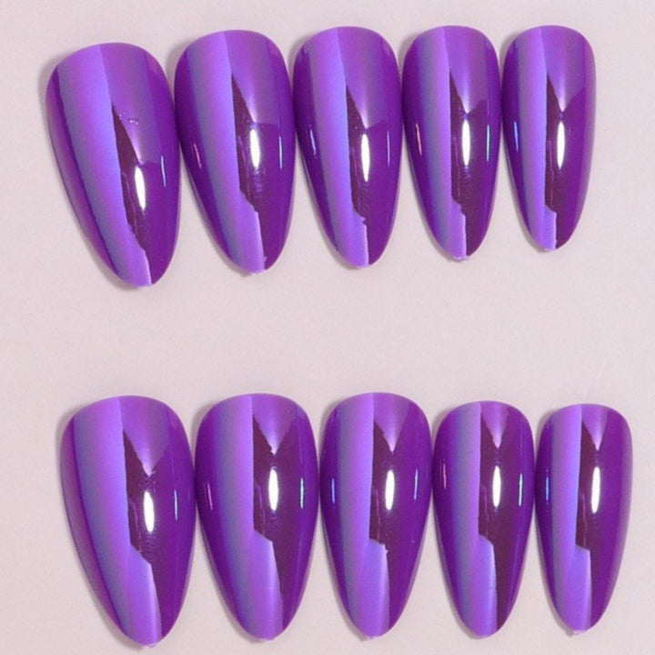Glossy Stiletto Press-On Nails Set Bowlift