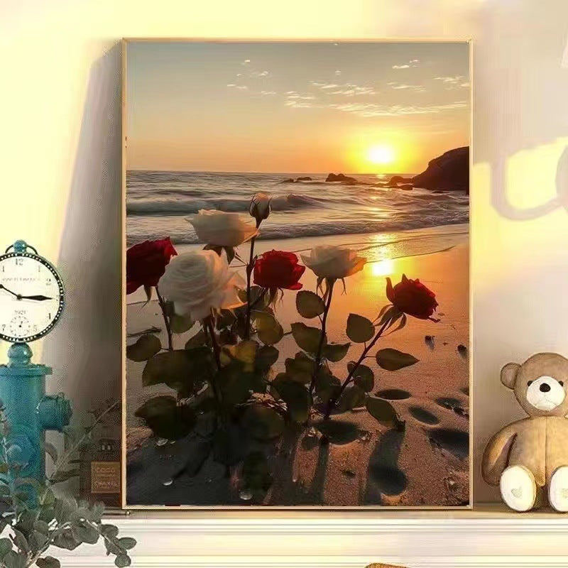 Floral Landscape Canvas Art Bowlift