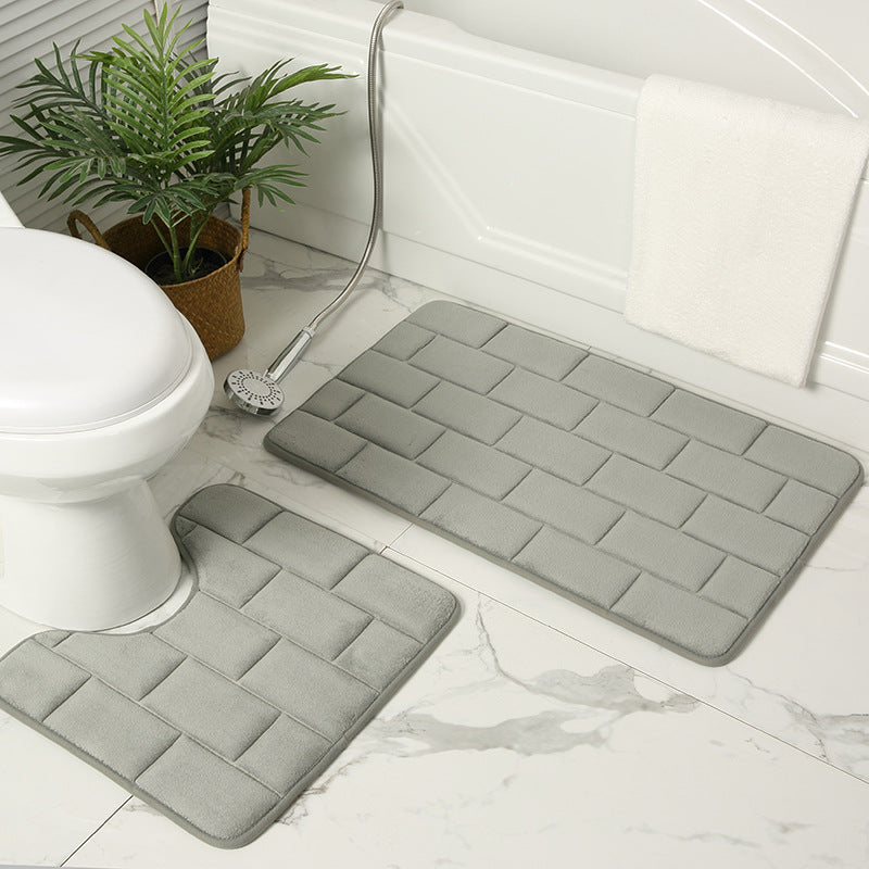 Cushioned Bathroom Mat Set