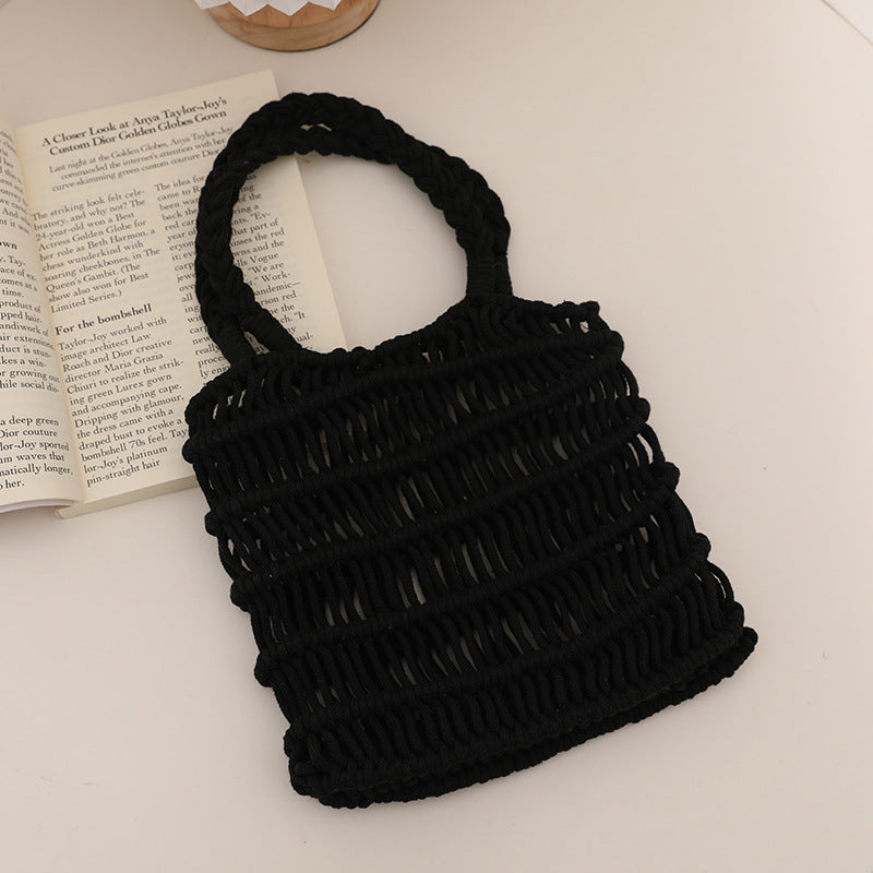 Braided Macrame Shoulder Bag Bowlift