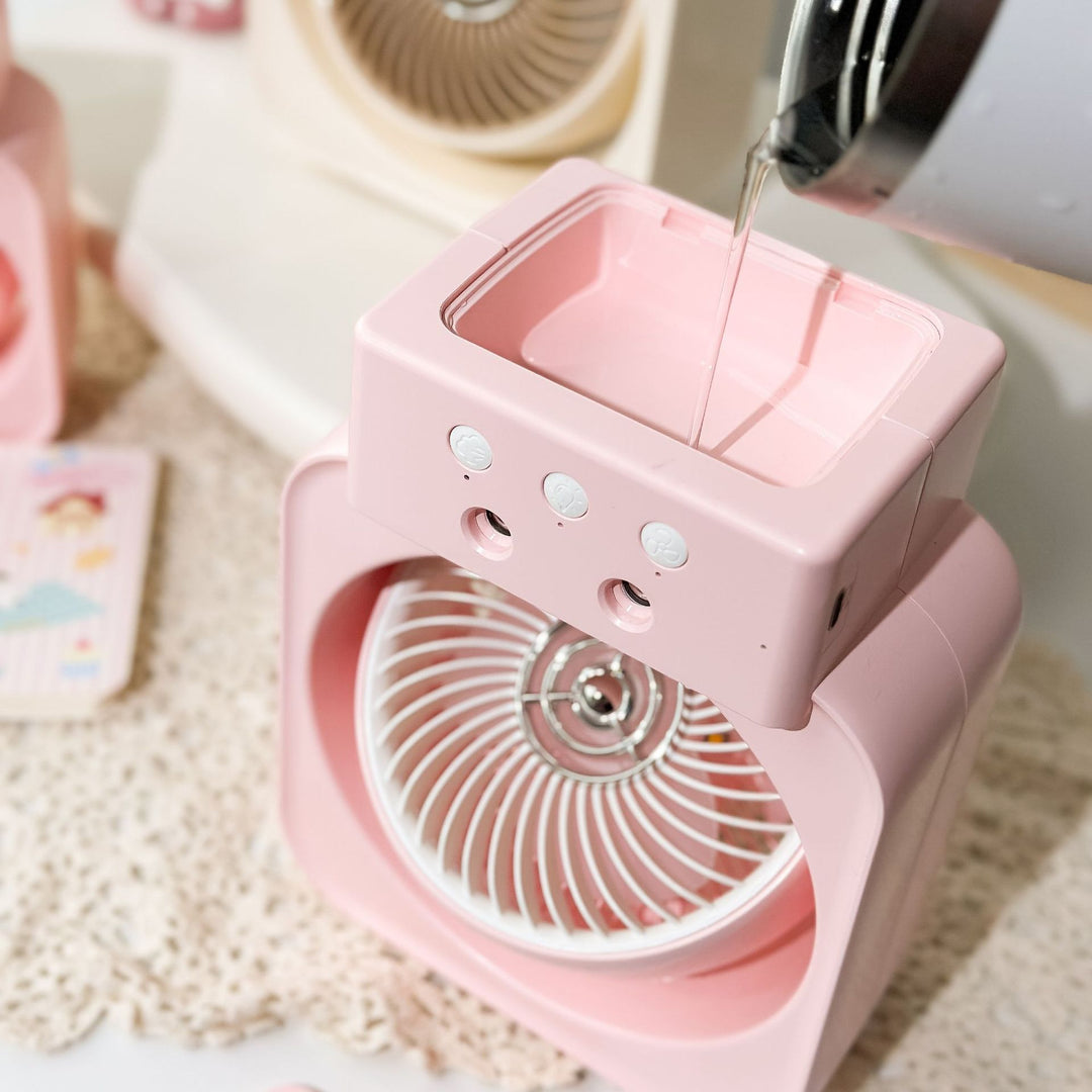 Unisex Portable Mini Fan with Multiple Speed Settings and USB Charging Function Bowlift