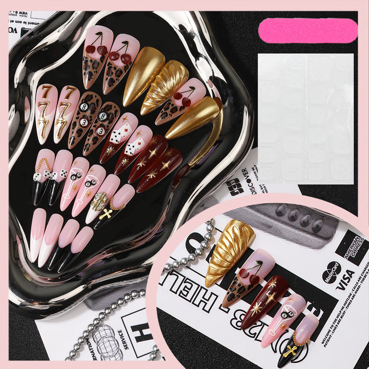 Glamorous Decorative Press-On Nail Tips Bowlift