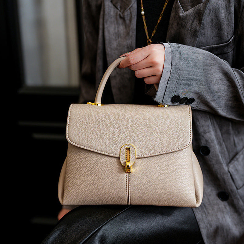 Elegant Handcrafted Structured Handbag Bowlift