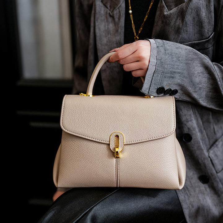 Elegant Handcrafted Structured Handbag Bowlift