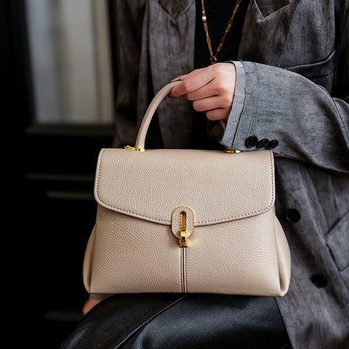 Elegant Handcrafted Structured Handbag Bowlift