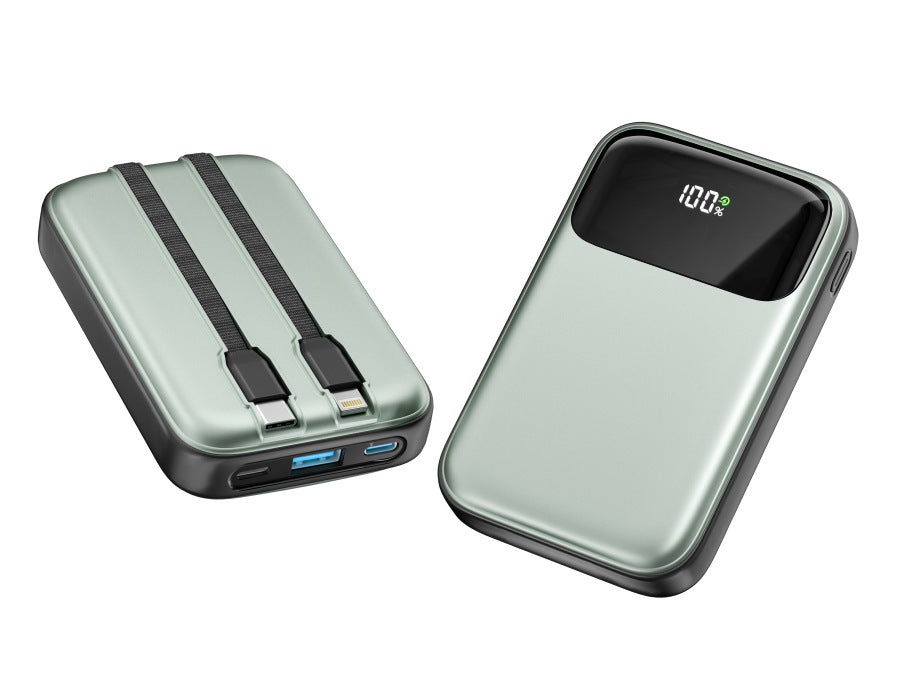 Compact power bank with intelligent LED display Bowlift