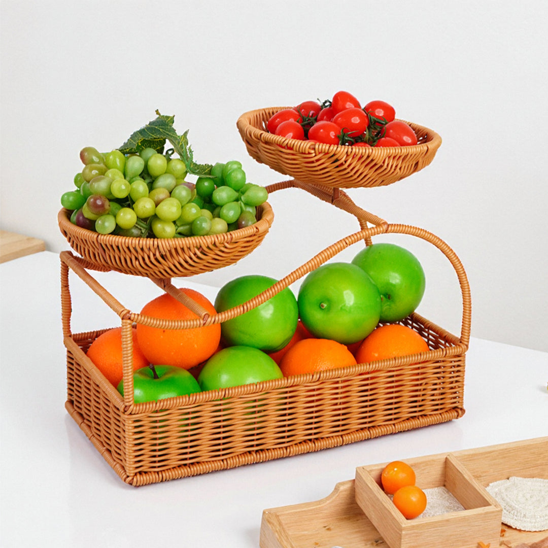 Decorative Wicker Fruit Bowl Stand Bowlift