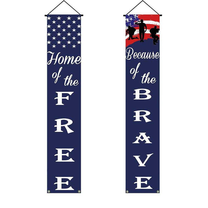 Unisex nan hanging patriotic door banner set Bowlift