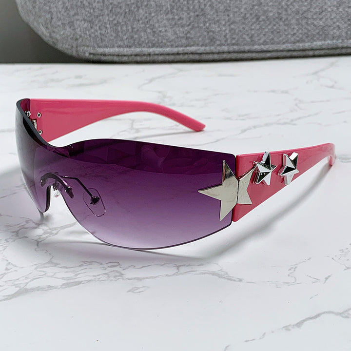 Ladies futuristic sunglasses with striking design and fashionable accents Bowlift